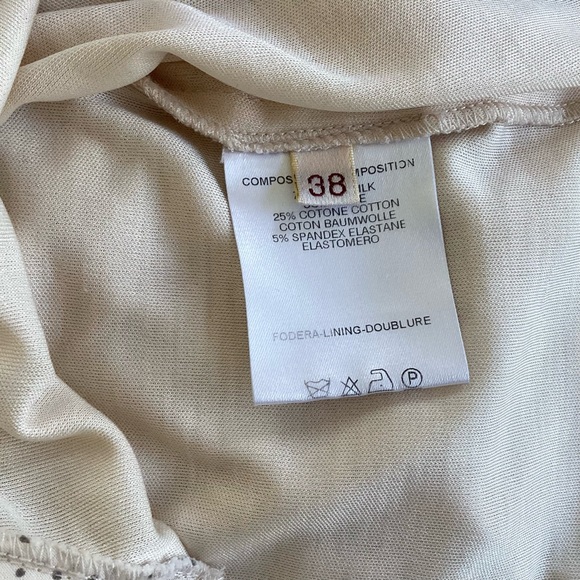 Stella McCartney Vintage Rare Runway Neutral Beige Tunic Top SZ 2/38 - Picture 10 of 14